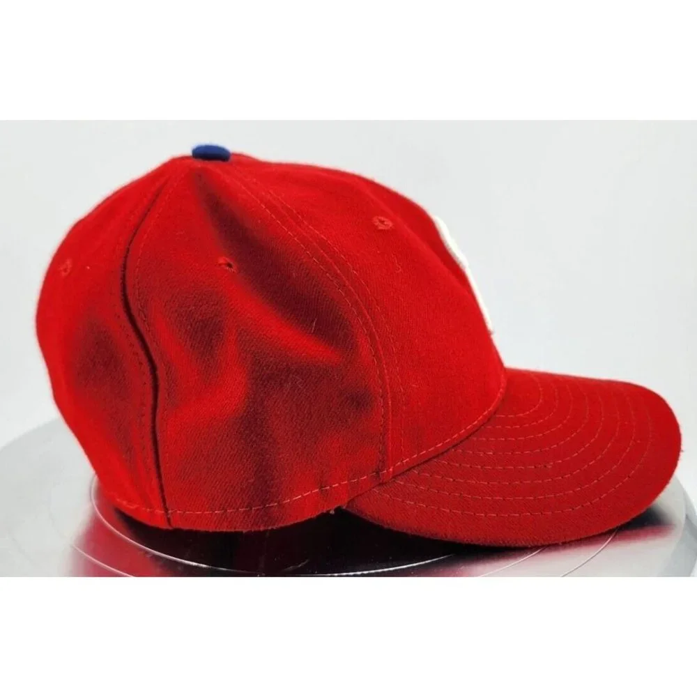 New Era‎ Cool Base 59FIFTY MLB Philadelphia Phillies Red Fitted Hat Cap Size 7
